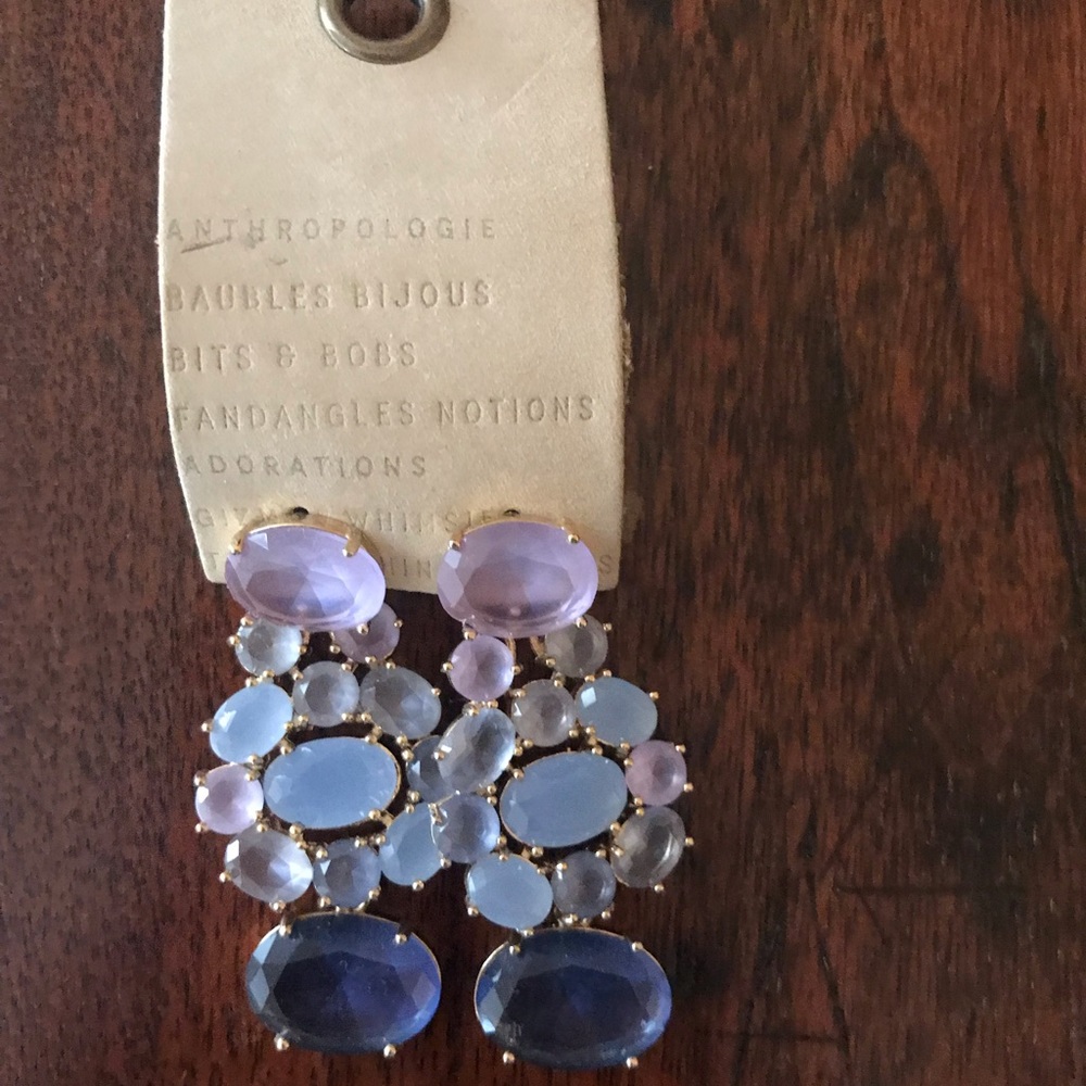 Anthropologie stone earrings new with tags